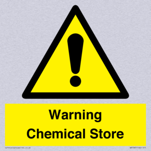 Warning Chemical Store